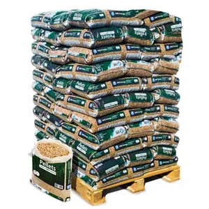 Wood Pellets DIN, EN Plus-A1, EN Plus-A2 (6-8mm) Pine, Beech wood pellets of 15kg For Heating Home