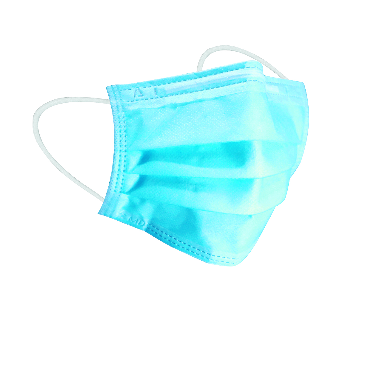 Top Sale Customized EN14683 Type II Azure Blue medical mask for Adults