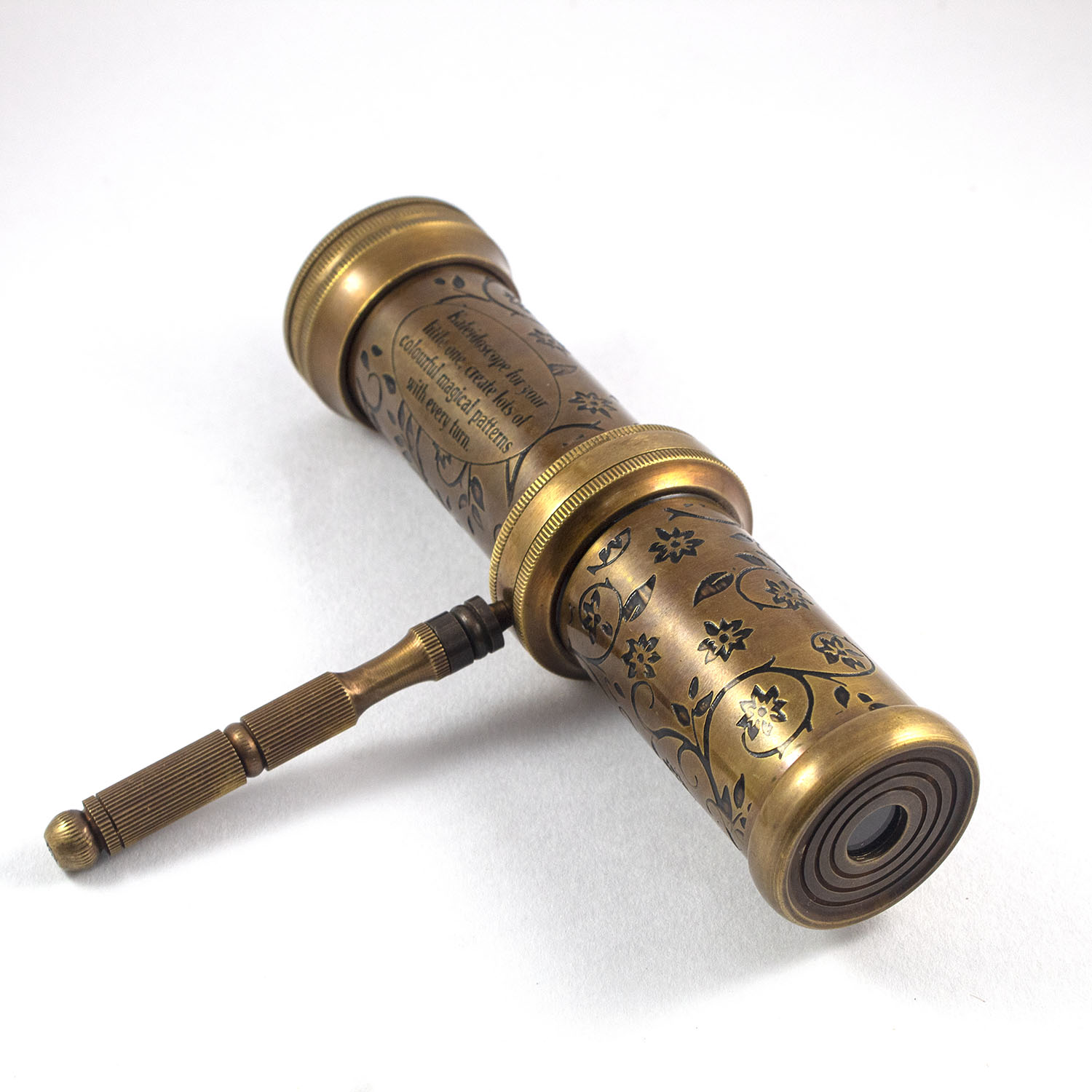 Custom Wholesale Adjustable Monocular And Telescope Microscope Night Vision With Trendy Antique Design Brass Gift Binocular