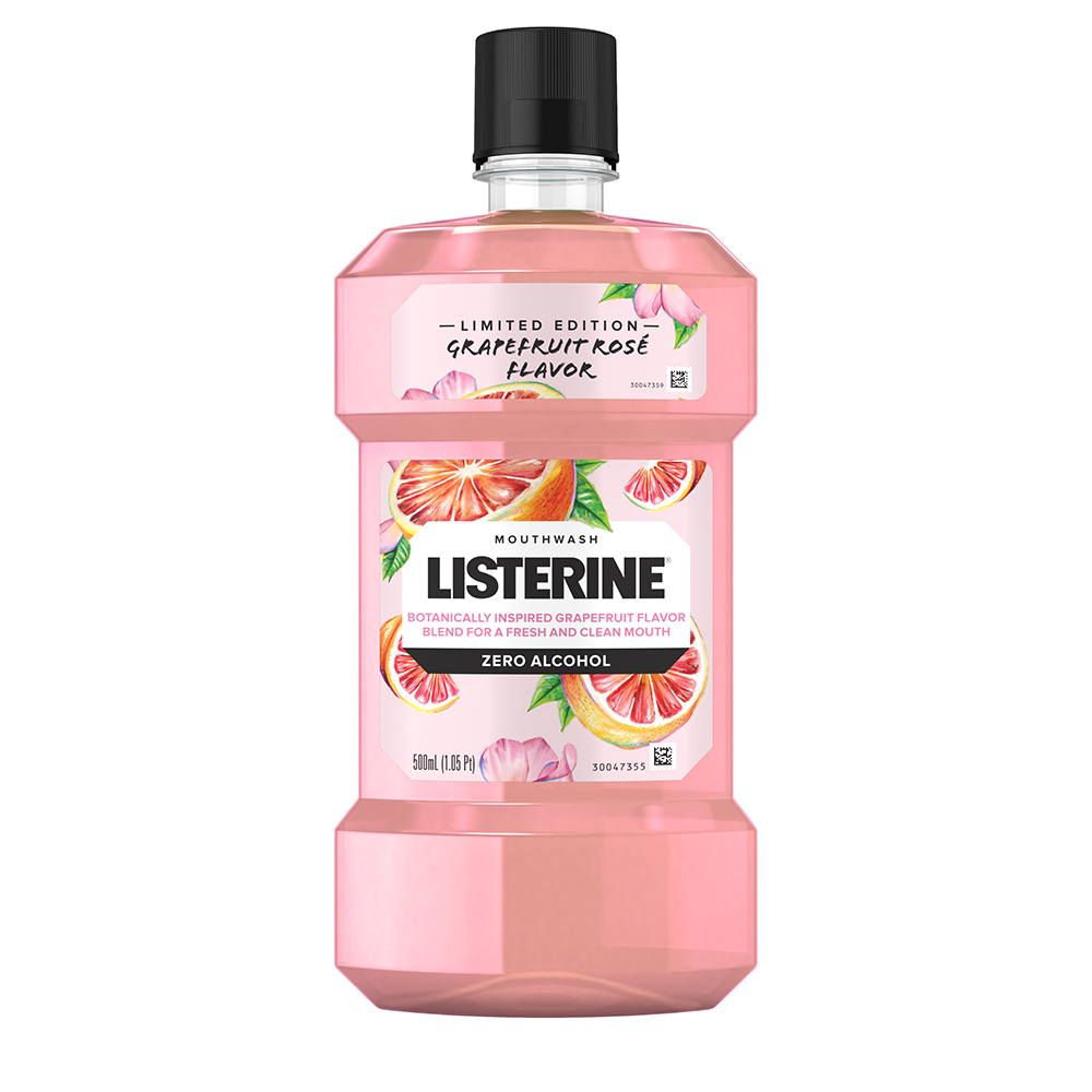 Жидкость для полоскания рта LISTERINE Zero со вкусом грейпфрута и розы. 500 мл