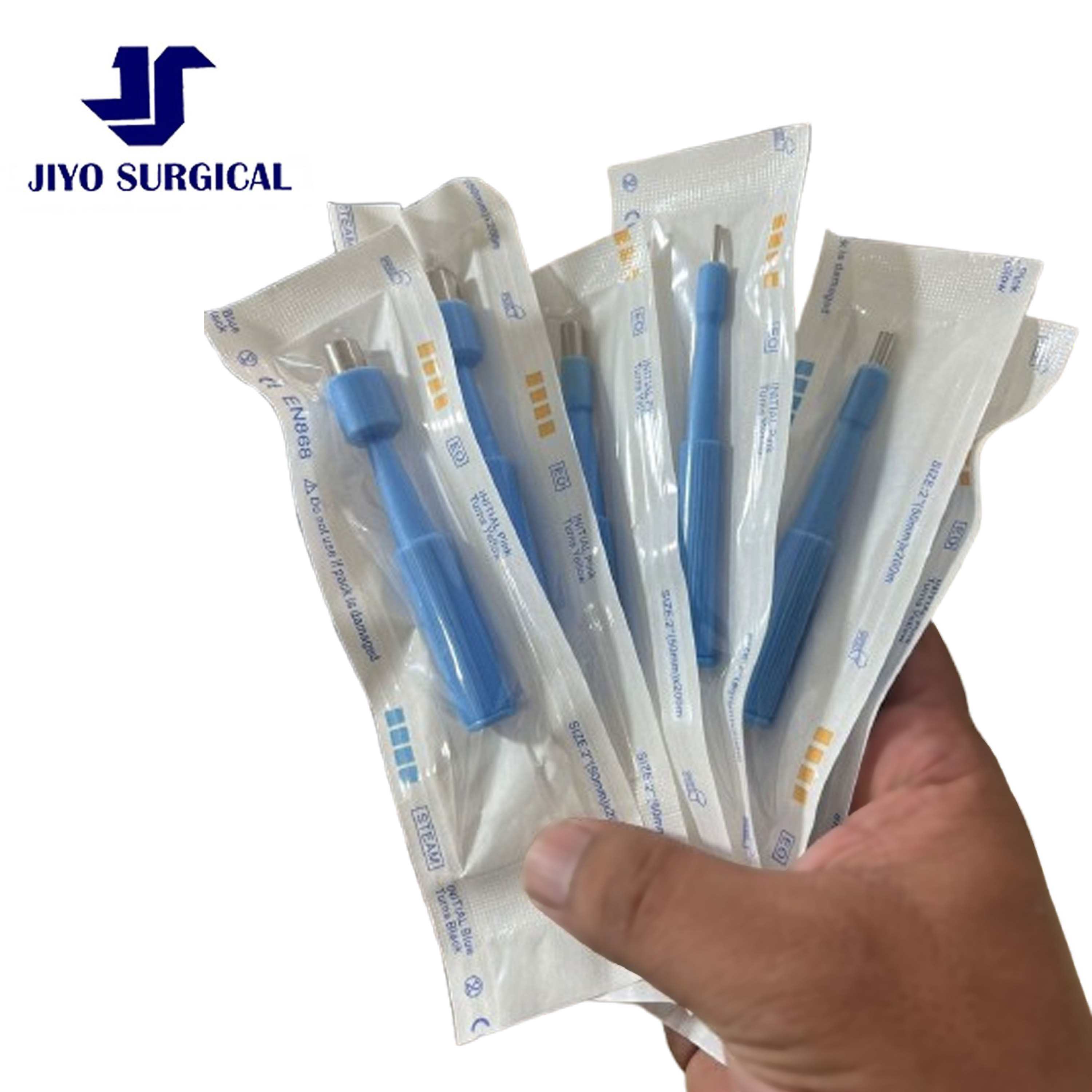 CE ISO Disposable Biopsy Punch Set Sterile Dermal Punch Skin Biopsy Tool 6 Sizes 2mm to 10mm with Protective Handle and Cap