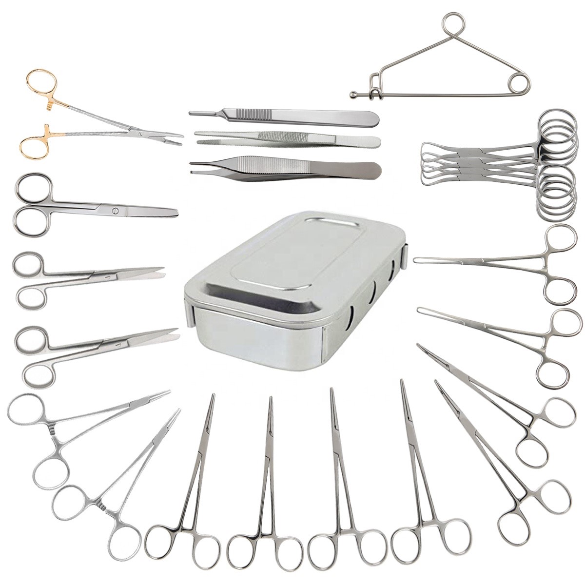 Medical Veterinary Spay Pack Surgical Instruments Kit Veterinary Orthopedic Instrument Set 23 pcs good quality products