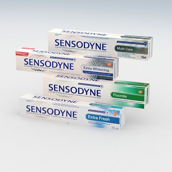 Нежная отбеливающая зубная паста Sensodyne 75 мл