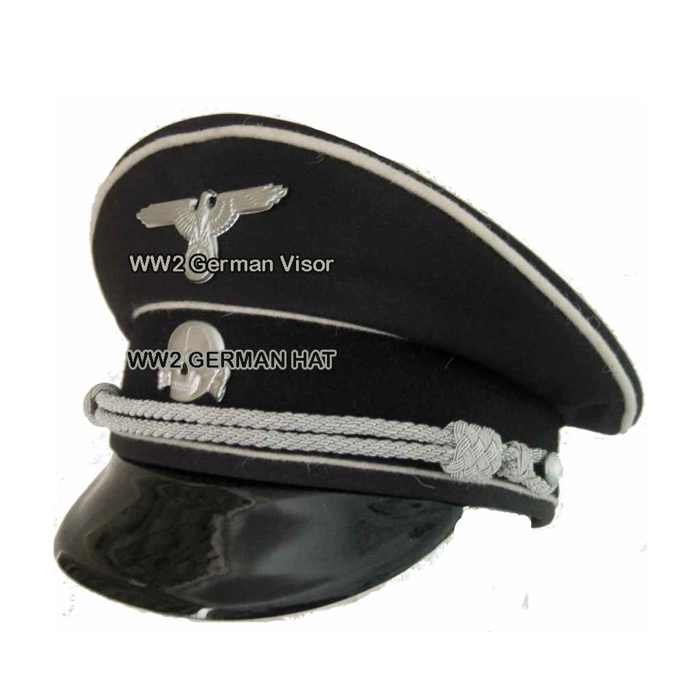 WW2 WWII GERMAN OFFICER SS-SKI-HAT NSKK-DECALS GERMAN-HELMET SS CRUSHER HAT SS OAKLEAF HAT SS OFFICERS HAT