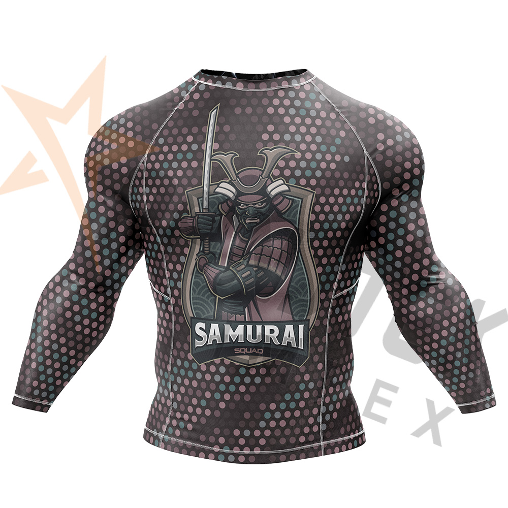 Изготовленный на заказ MMA 2023 Rash Guard Samurai премиум качества Rash Guard эластичный Rash Guard для мужчин