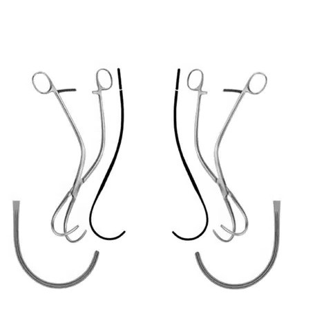 Nasal Surgical Instruments Set Rhinoplasty Instruments Set with Surgical Scissors Nasal Stripper Cartilage Hook CE ISO APPROVED