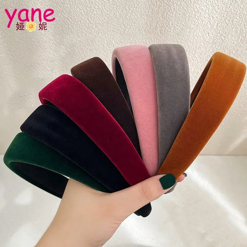 Wholesale headband about velvet padding Alice headband custom color for women