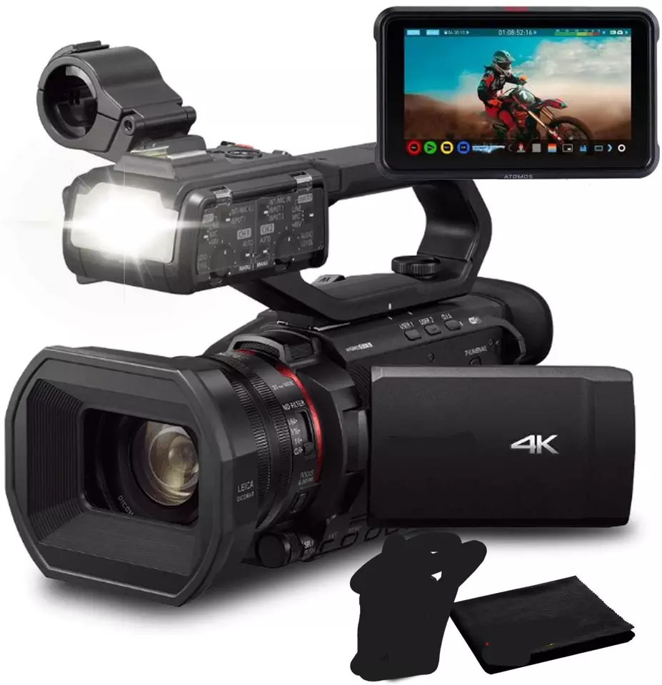 Оригинальный AG-CX10 4K профессиональная цифровая видеокамера w/ Atomos запись красочный