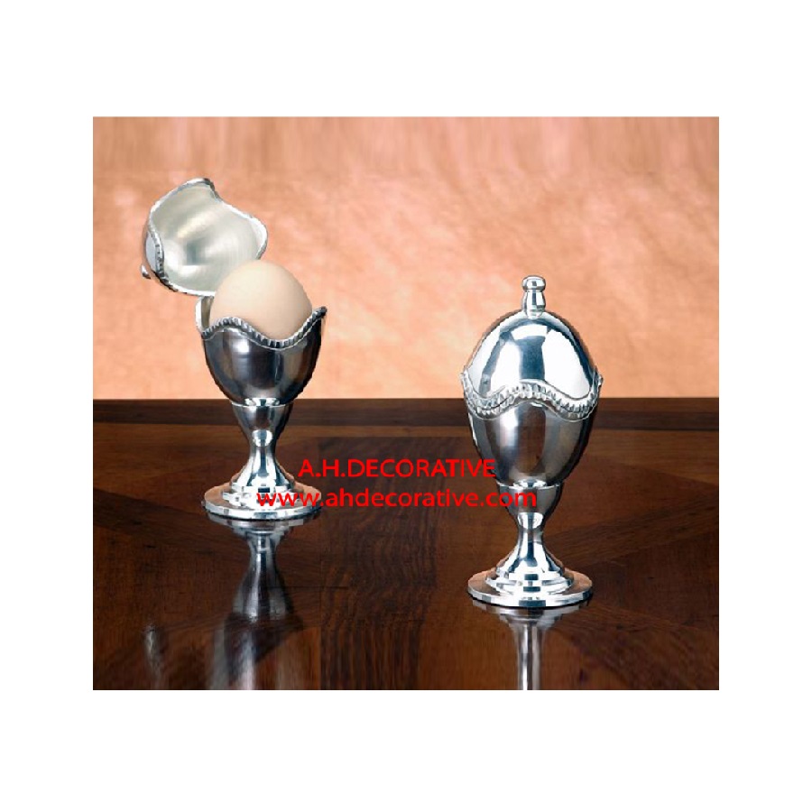 Aluminum Silver Egg Box Set of 2 Unique Design Hot Selling Tableware & Home Kitchen Tool Egg Holder