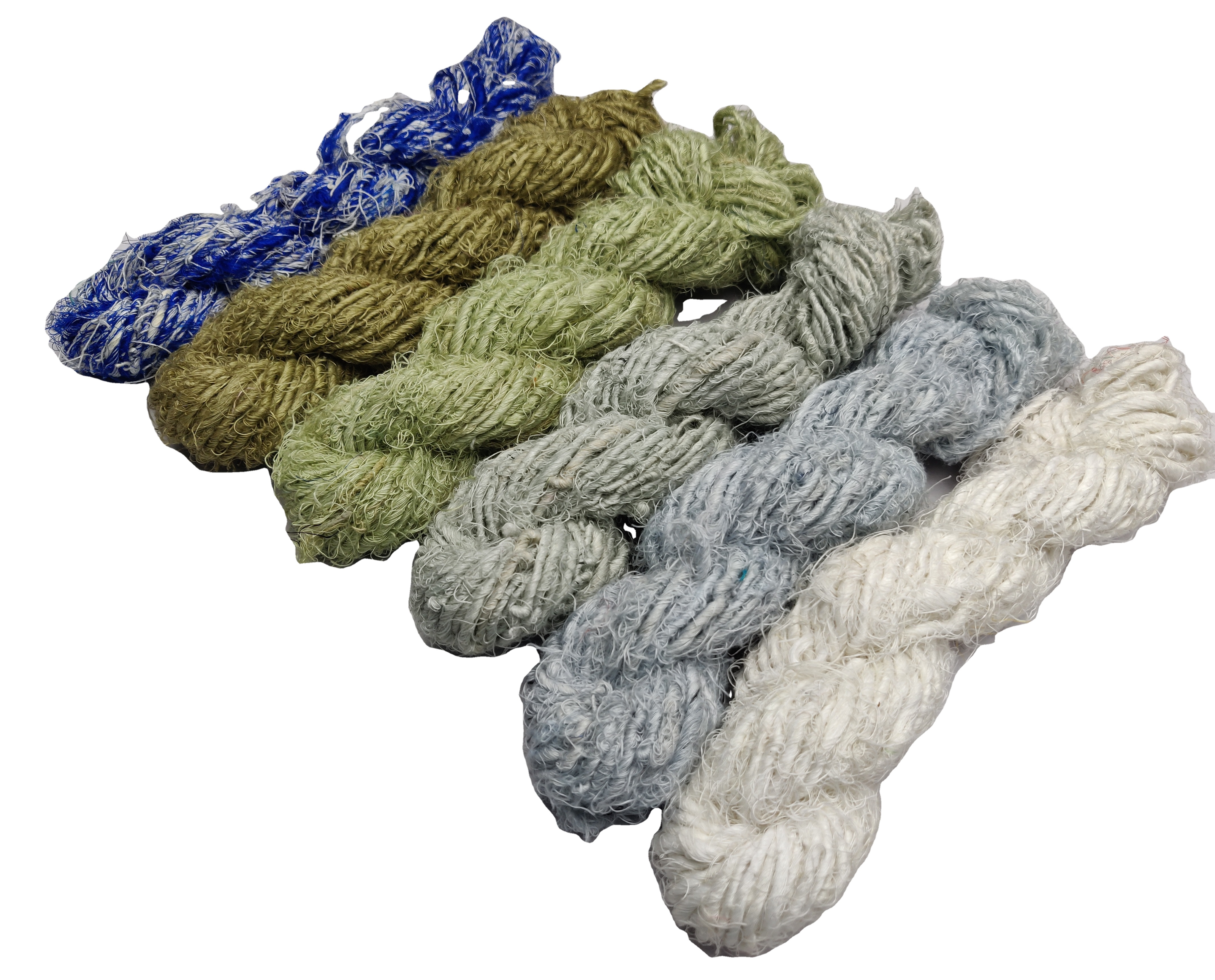 100% Linen Bleached Raw Long & Short Fiber Flax Yarn Knitted Uniform with Ring Style Technics Woven Origin