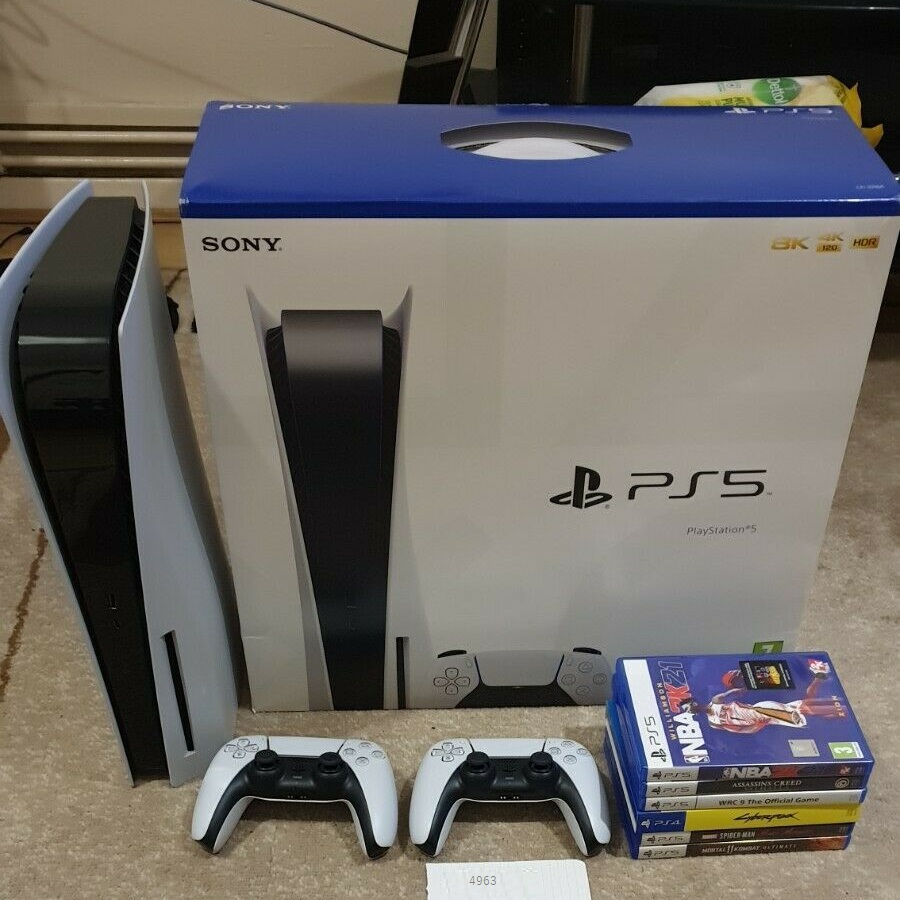 Оригинальное качество игровой консоли 5 для консоли PS5 на 1 Тб (последнее издание) с международной гарантией и 15 играми + Vr