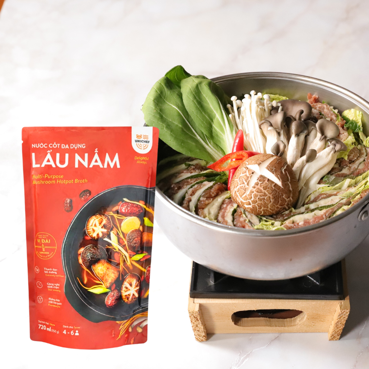 Hotpot Soup Sauce Fast Delivery Mushroom Hotpot Broth Delicious Instant Soup Ingredients Ready To Ship From Vietnam Manufacturer