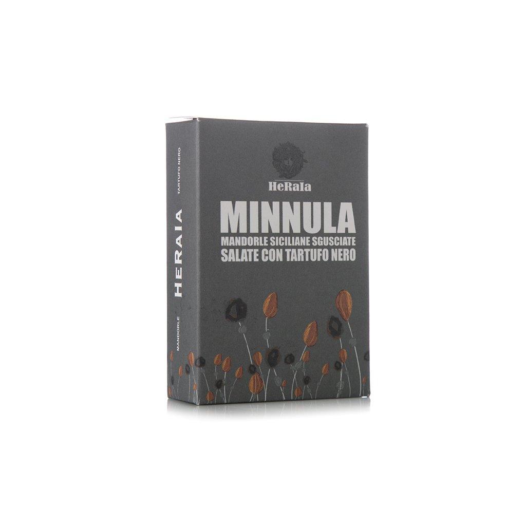 Black Summer Truffle Flavored Almonds 100g Salted and Roasted Made in Italy Naturally Flavored Snack Food