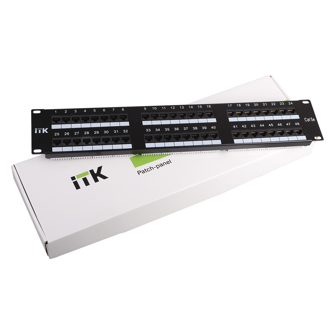 Патч-панель ITK 1U cat. 5E FTP 24 порта (крона)