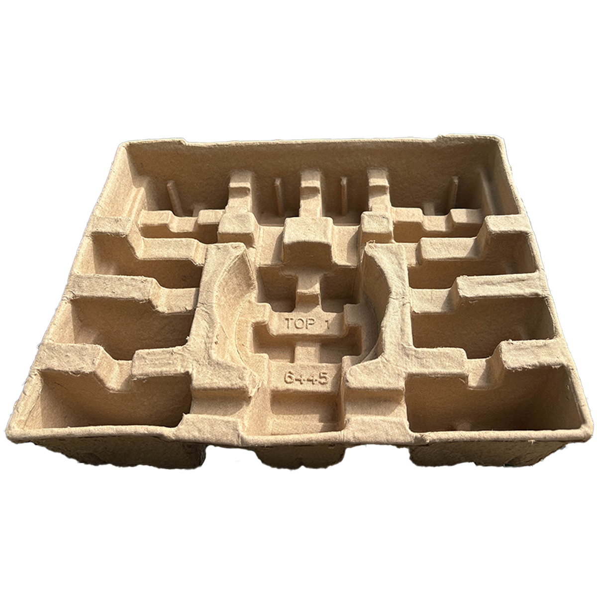 Custom Eco-Friendly Dry Pressed Recycled Paperboard Tray Insert Pulping Type Protective Packaging for Electric Consumers