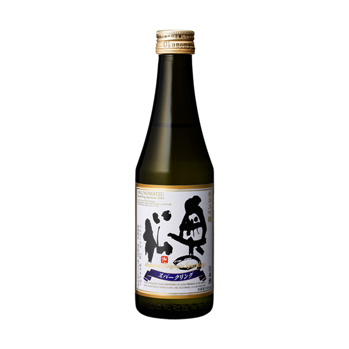 Okunomatsu Junmai Daiginjo Best Sparkling Sake Brands Premium Rice Wine in Bottle Packaging