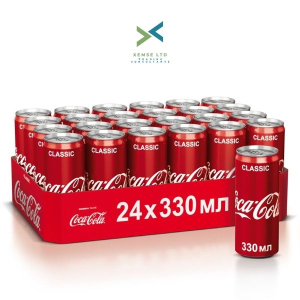 Банки для безалкогольных напитков Coca Cola 330 мл оптом