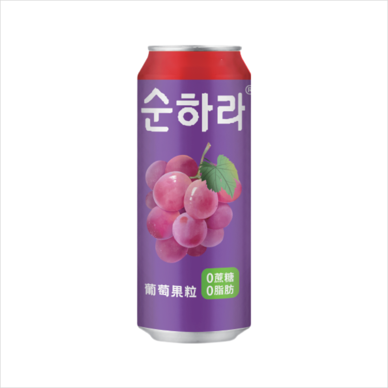 500ml 0 sugar 0 fat grape juice with pulp OEM  Private label juice drink filling