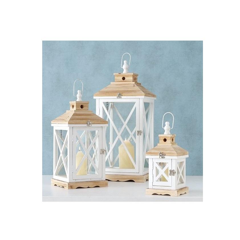 Hot Seller Decorative Lanterns Wooden Candle Lanterns Handmade Natural Color for Home Hotels Restaurant Festival Decoration item