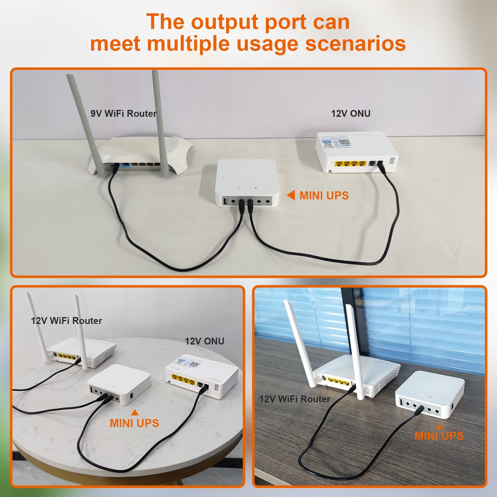 MINI UPS 5V9V12V12V19V For Wifi Router ONU MINI 13200 MAh Big Capacity UPS For Wifi Router