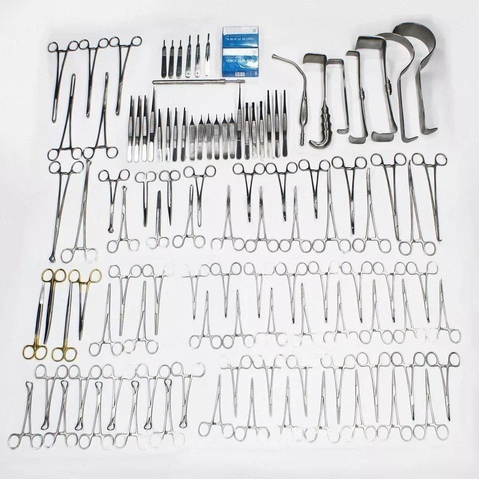 High Quality Best Selling Professional 108 Pcs Laparotomy Set With Sterilization Box for Abdominal Surgery Equipment