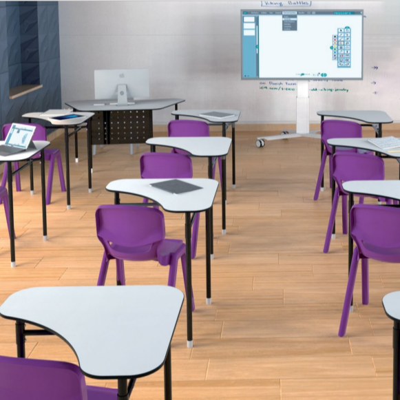 COMNENIR Educational Supplies Modern University School Desk And Chair Furniture Indoor Collaborative Desk Classroom Furniture