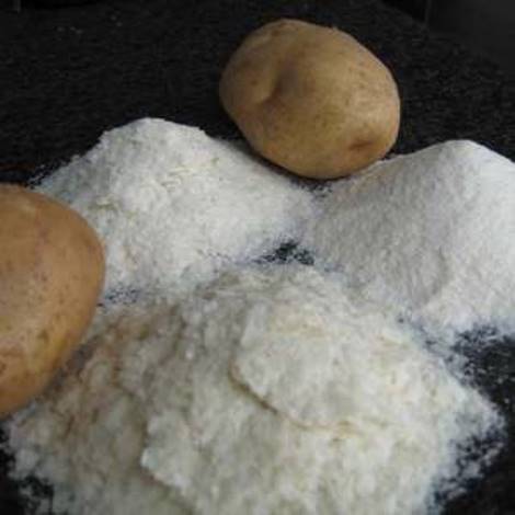 Картофельная мука, картофельный крахмал, кукурузный крахмал и крахмал маниоки
