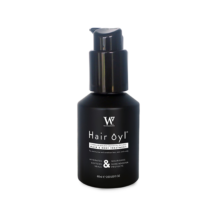 Hair care Watermans Hair Oil Hair Loss Protection Camellia & Black Castor Hair Growth Oil & Body Hydration 60ML Hair Treatment