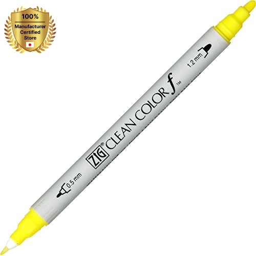 [KURETAKE] Kuretake TIG Twin Tip маркер чистый цвет F, лимонно-желтый (TCS-6000T-051) (5 шт.) акварельные кисти ручки мультяшная ручка bl