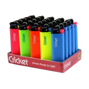 High Quality Disposable Cricket Gas Lighter Custom Logo Modern Design for Camping for Cigarettes and Smoking Wholesale