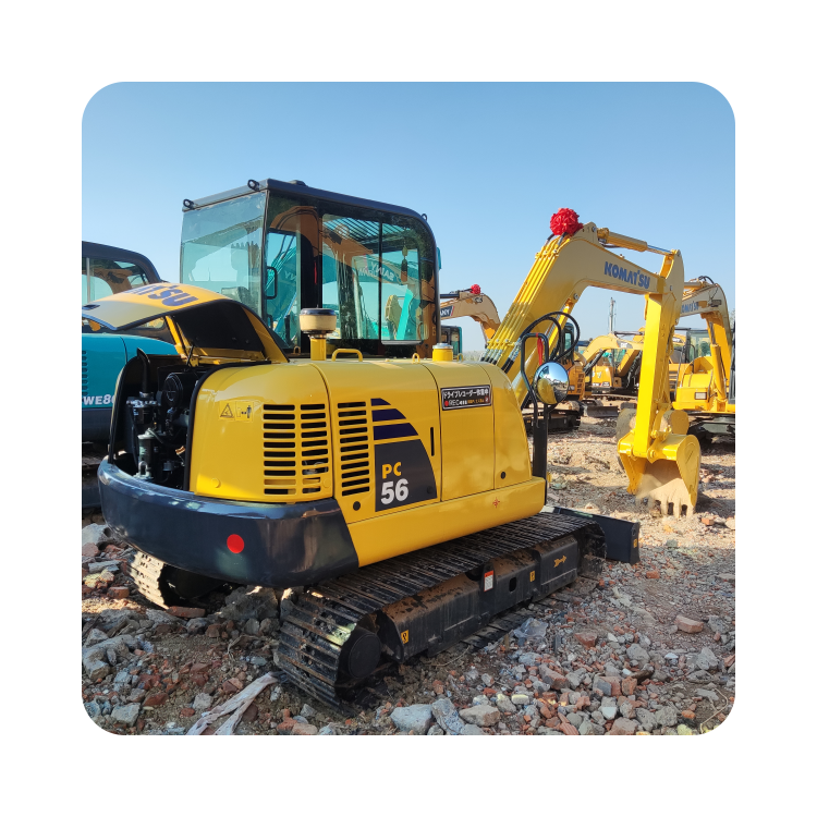 Япония бренд б/у komatsu pc56 мини-экскаватор 5ton на гусеничном ходу земли землеройная машина для продажи