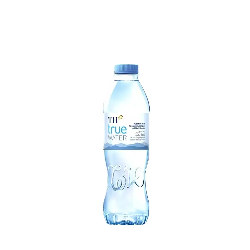 TH true WATER - Purified Water From Nui Tien Ground - 350mlx24 High Technology Pure Bottle Drinking Water