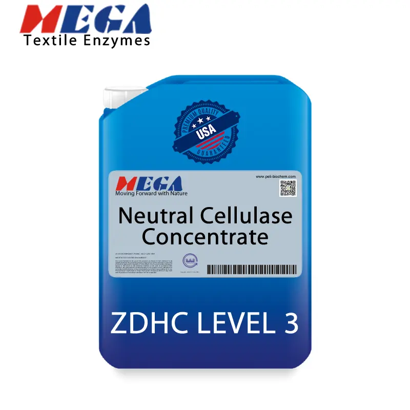 MEGA Cellulase Enzyme Textile Cellulase Enzyme Denim Acid Liquid Complete Function Enzyme Washing High Concentration