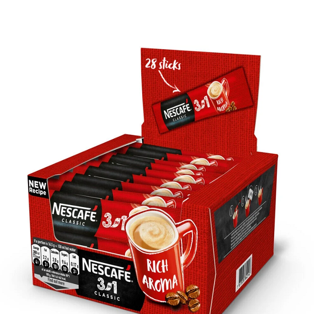 Factory price on sale wholesale Nescafe 3 in 1 instant coffee