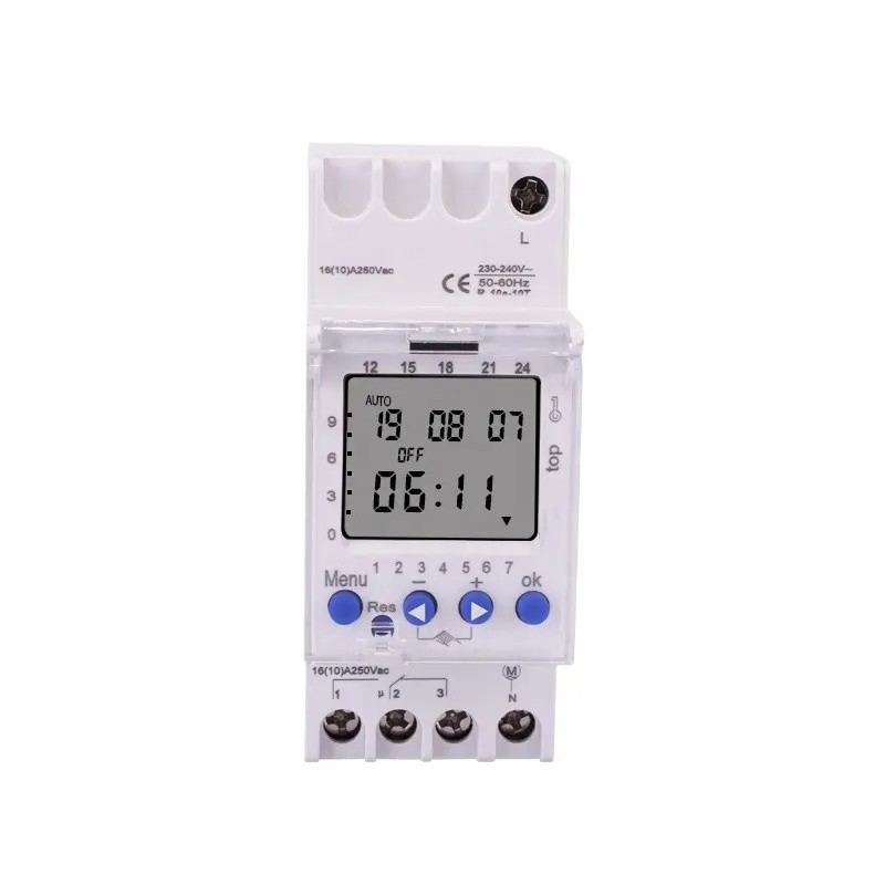 CGZ AHC811 One Channel 7 Days 24hrs 220V Programmable Electric Digital Timer Controller Switch with Pulse