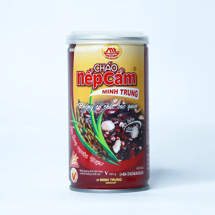 Vietnamese Instant Soup - Canned Violet Glutinous Instant Porridge  (No preservative)
