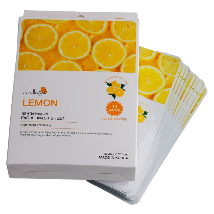 Citrus Limon extract face sheet mask Skin Care Korean cosmetics soothing Moisturizing the skin private label Korean beauty