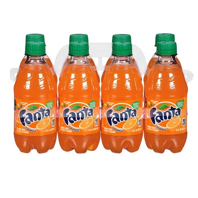 Fanta все ароматы/безалкогольные напитки и газированные напитки. Доступны в банках и бутылках