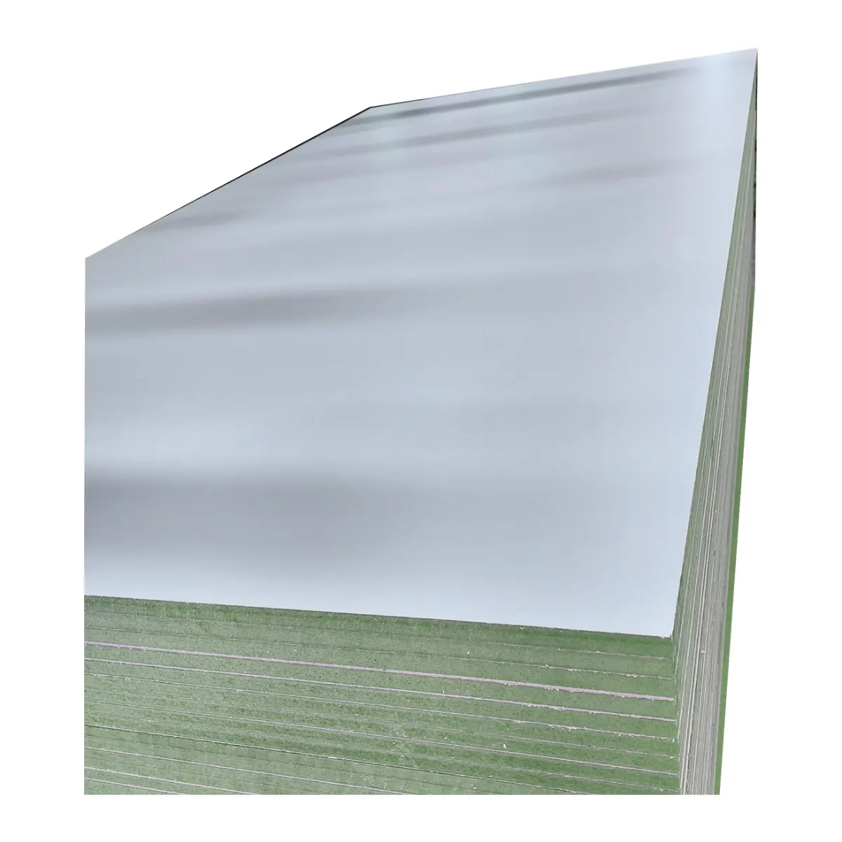 White Melamine faced Moisture-proof Green MDF MMR panel Carb P2 E1 E2 size 4x8ft 5.5mm to 25mm Wood/ Stone/ Fabric Grain Color