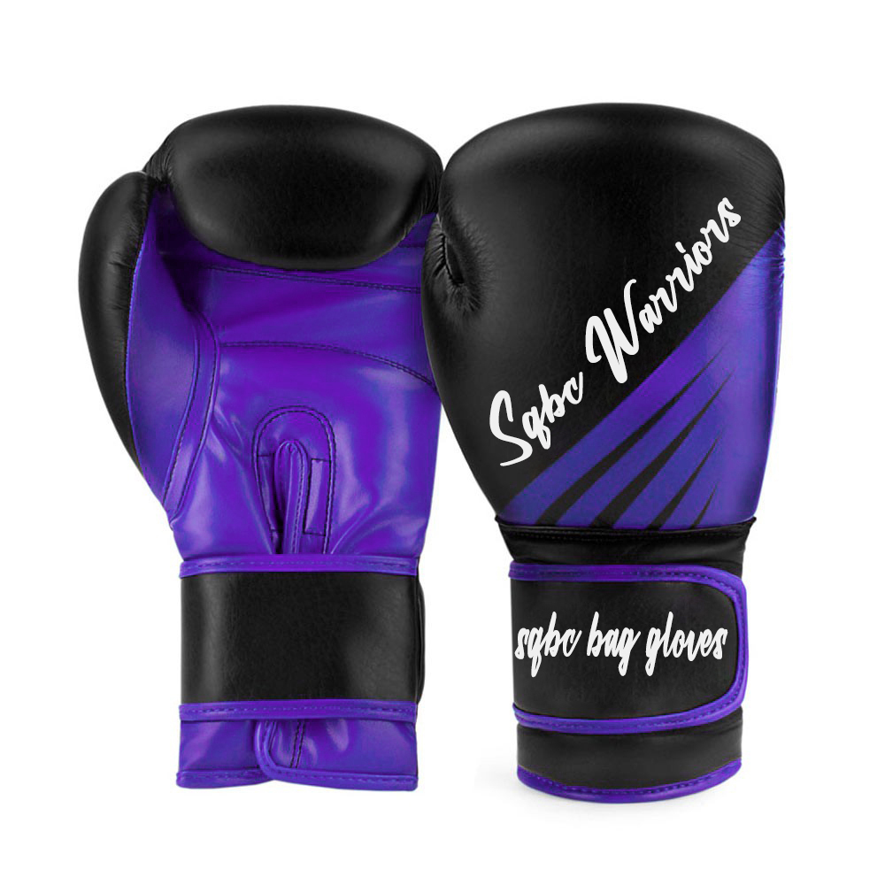 Blue High Quality Artificial leather boxing gloves professional fighting boxing gloves genuine leather gloves