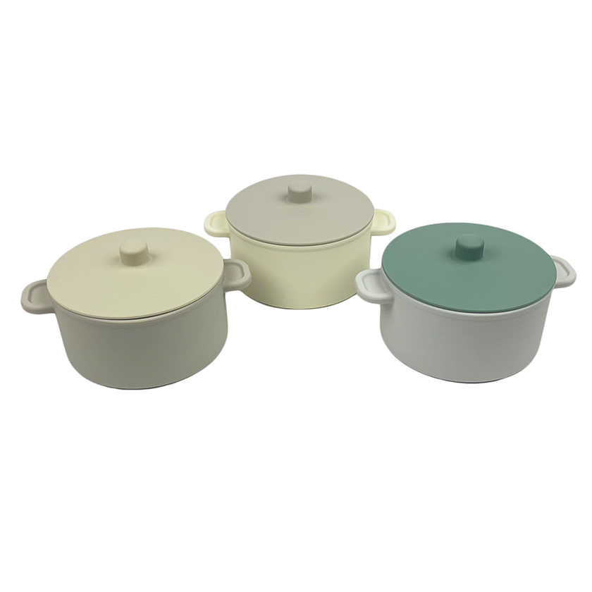 New Arrival customized Silicone Kids Play Kitchen Accessories with Kids Pots and Pans Play set pretend Cooking Toys for Play Foo