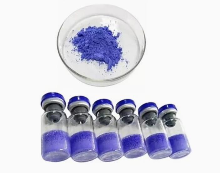 Anti-Aging blue Copper Peptide Powder Cosmetic Grade Ghk-Cu for Postoperative repair and soothing