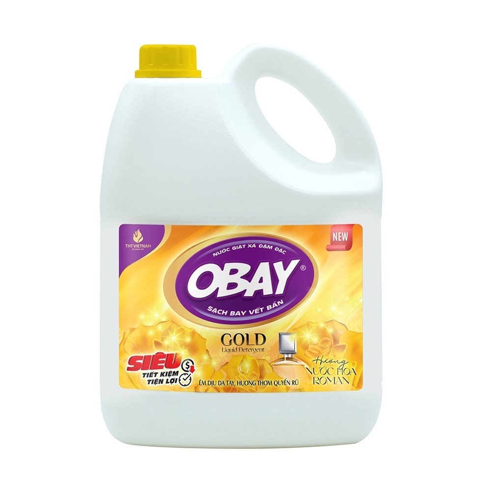 Best Quality Luxury Fragrance Fabric Clothes Softener Custom Yellow Liquid Detergent 3600ml Low MOQ Home Obay Laundry Detergent