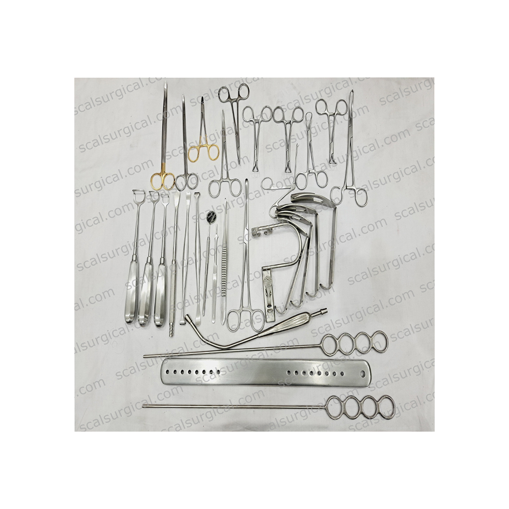 Hot Sale Scalsrugical Tonsillectomy Adenoidectomy 30 Pieces Set Surgical Instruments With Stainless Steel Box