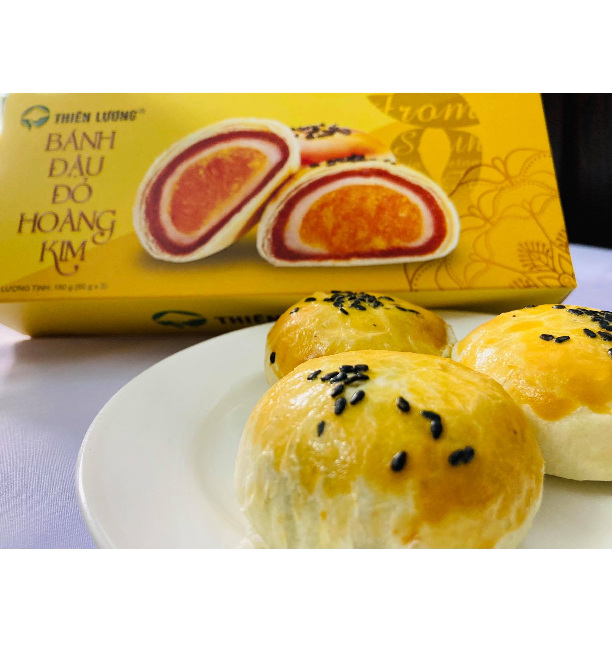 Пищевое сладкое питание Здоровое вкусное для взрослых и детей Низкая минимальная партия недорогая цена Королевский пирог RED BEAN 150 г коробка (50 г X 3)