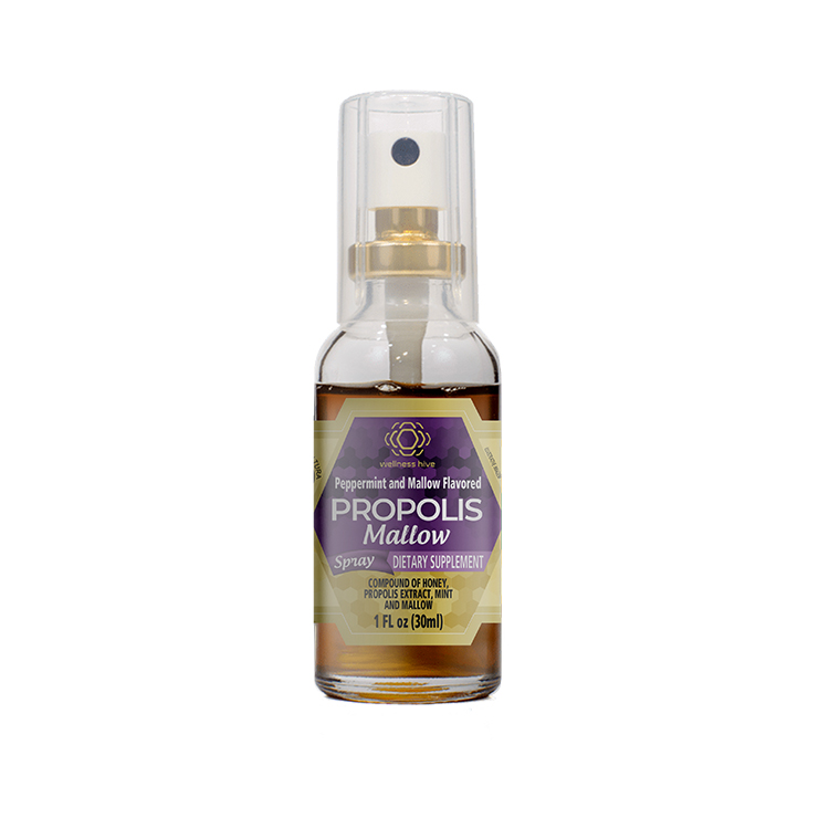 PROPOLIS EXTRACT SPRAY WITH MINT AND HONEY AND MALLOW, 30ML - ANTIBACTERIAL, ANTI-INFLAMMATORY, ANTISEPTIC, ANTI-FUNGAL