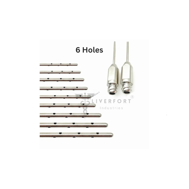 Top Quality 6-Hole FLUID Infusion Water Injection Needle 2mm/ 23cm Cannulas Cosmetic Plastic Surgery Surgical Instruments