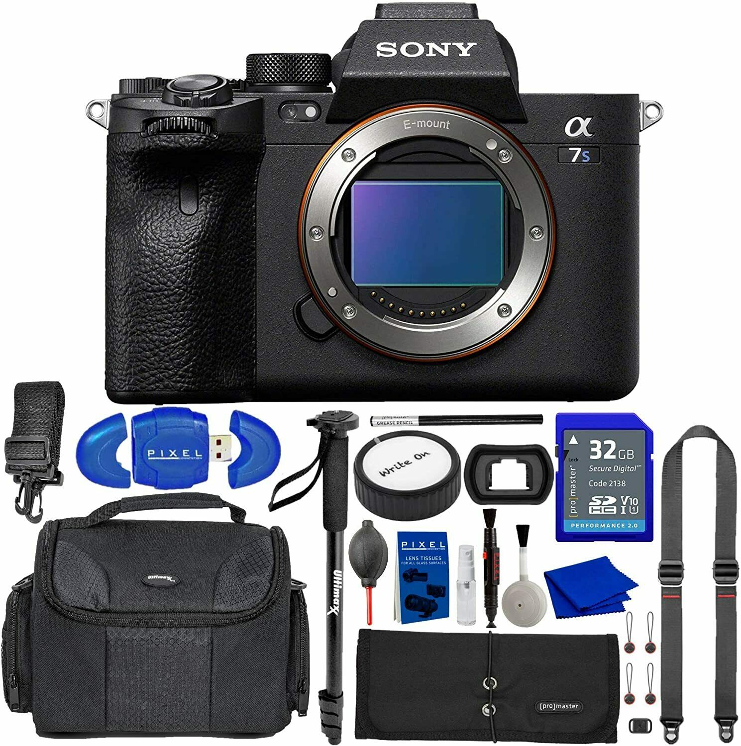 Новая Акция 5 получите 2 бесплатно для Sony Alpha a7S III 12,1 МП беззеркальный Сменный объектив камера черный корпус