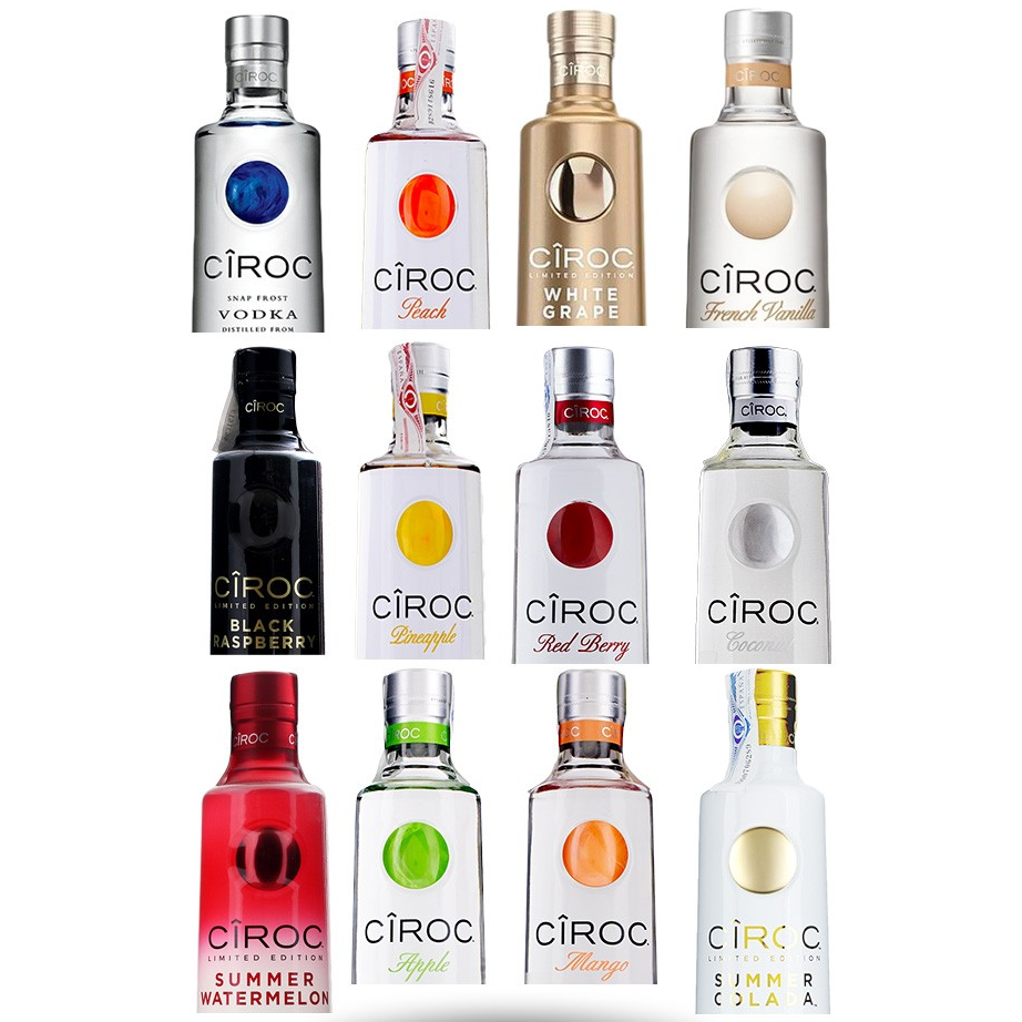Водка CIROC, 375 мл, 750 мл, изготовлена из водки с натуральными вкусами, оптом