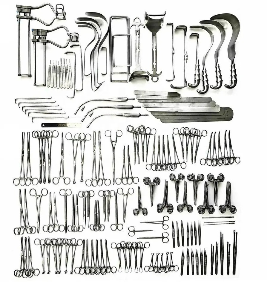 Top QualityLaparotomy Abdominal Surgery Instruments Set of 197 High Quality Surgical Instruments to Examine the Abdominal Organs
